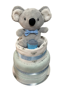 Koala Boy Nappy Cake
