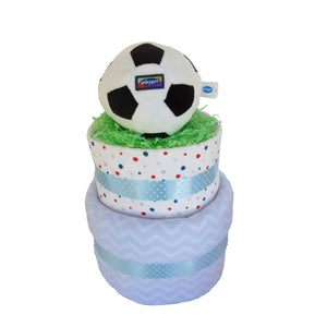 Soccer Ball Nappy Cake