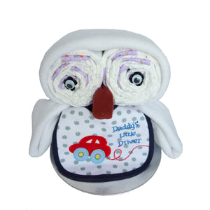 Boy Owl Nappy Cake